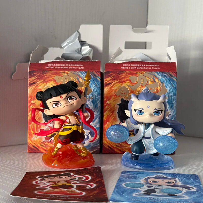 โมเดลฟิกเกอร์ ของสะสม POP MART Popmart สะสม บลายด์บ็อกซ์ นี จ้า ดีมอน อินบอร์น บอนด์ ซีรีส์ อา ปิง อนิเมะ ของตกแต่งโต๊ะทำงาน สำหรับนักสะสม ราคา 580 บาท*ส่งฟรี