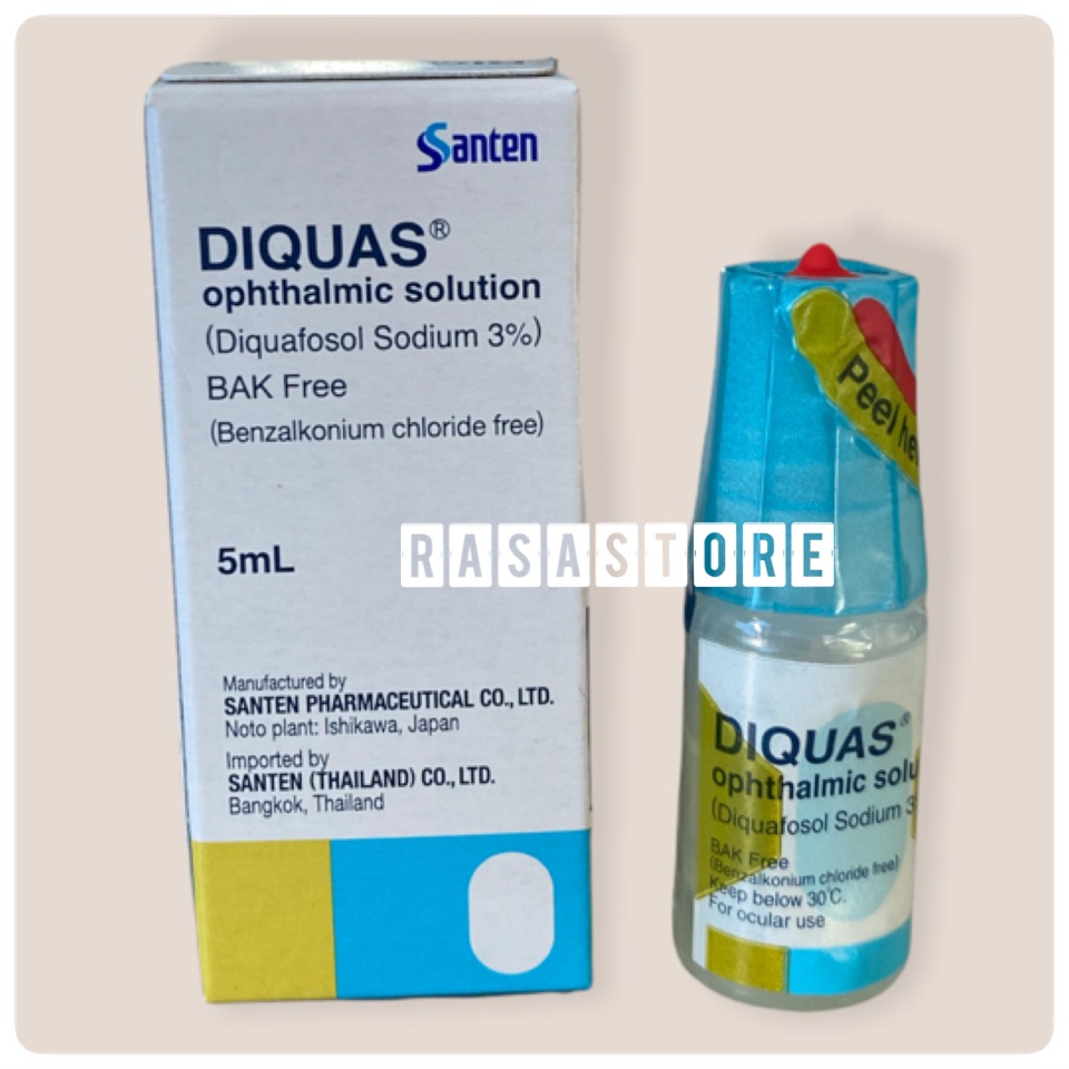 พร้อมส่ง !!!  Diquas น้ำตาเทียม บรรเทาอาการตาแห้ง ขนาด 5 ml  Exp. 06/2023