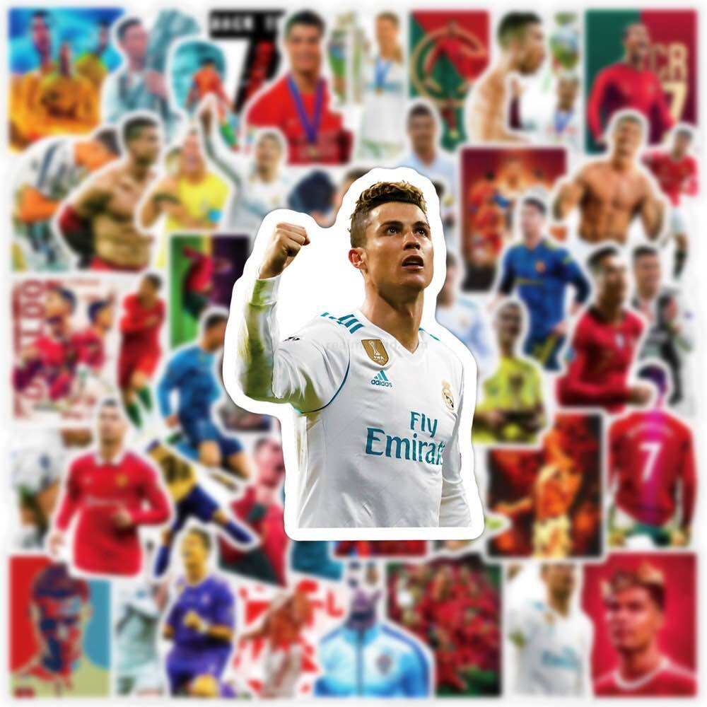 สติ๊กเกอร์ Ronaldo 700 โรนัลโด้ 50ชิ้น Real Madrid cr7 ฟุตบอล มาดริด ...