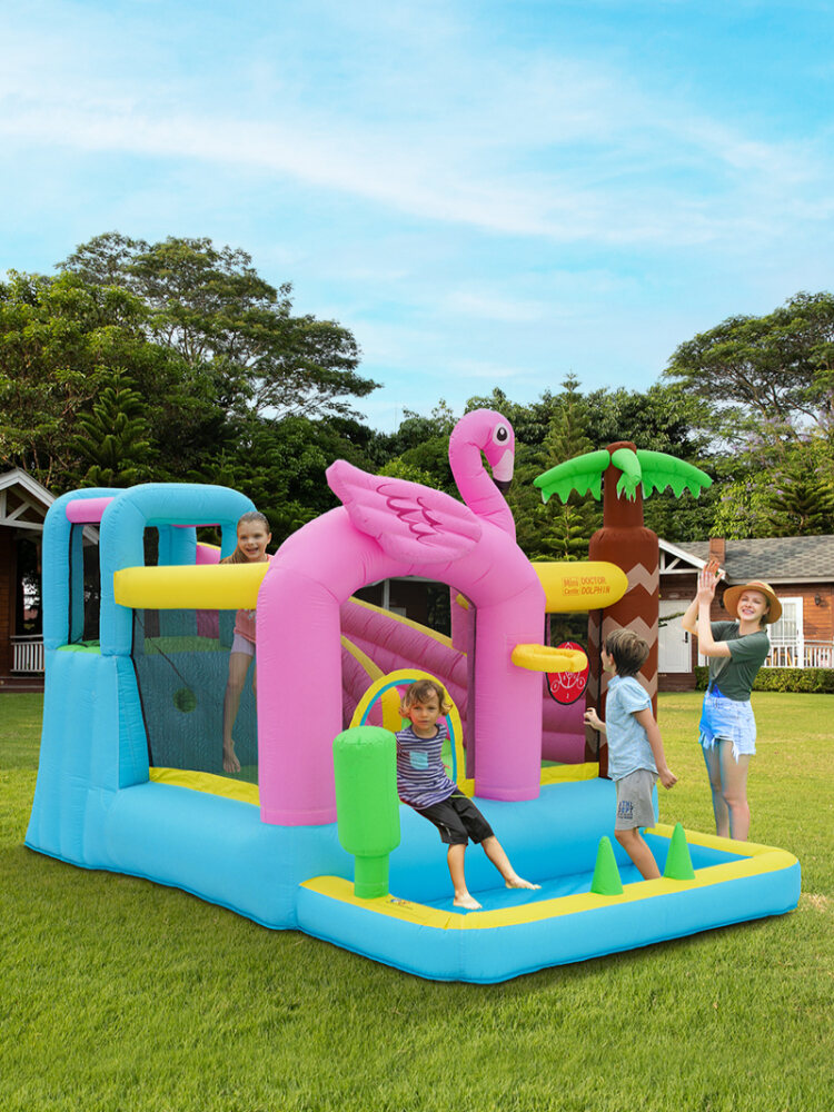 DOCTOR DOLPHIN | Home Use Inflatable Castle for Children Bouncer Slide Playhouse ราคา 13,797 บาท*ส่งฟรี