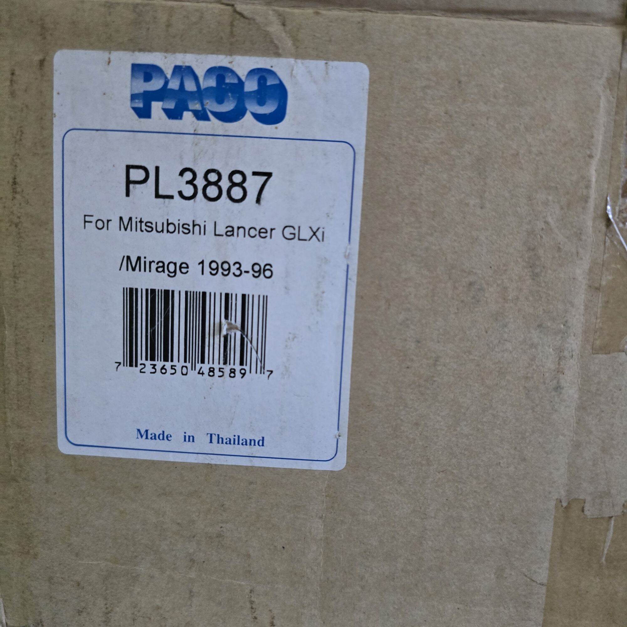 Paco Pl3887 Air Conditioning Panel, Hot Coil Panel, Condenser Panel Mitsubishi Lancer Glxi / Mirage 1993-1996 Short Type ราคา 1,200 บาท*ส่งฟรี