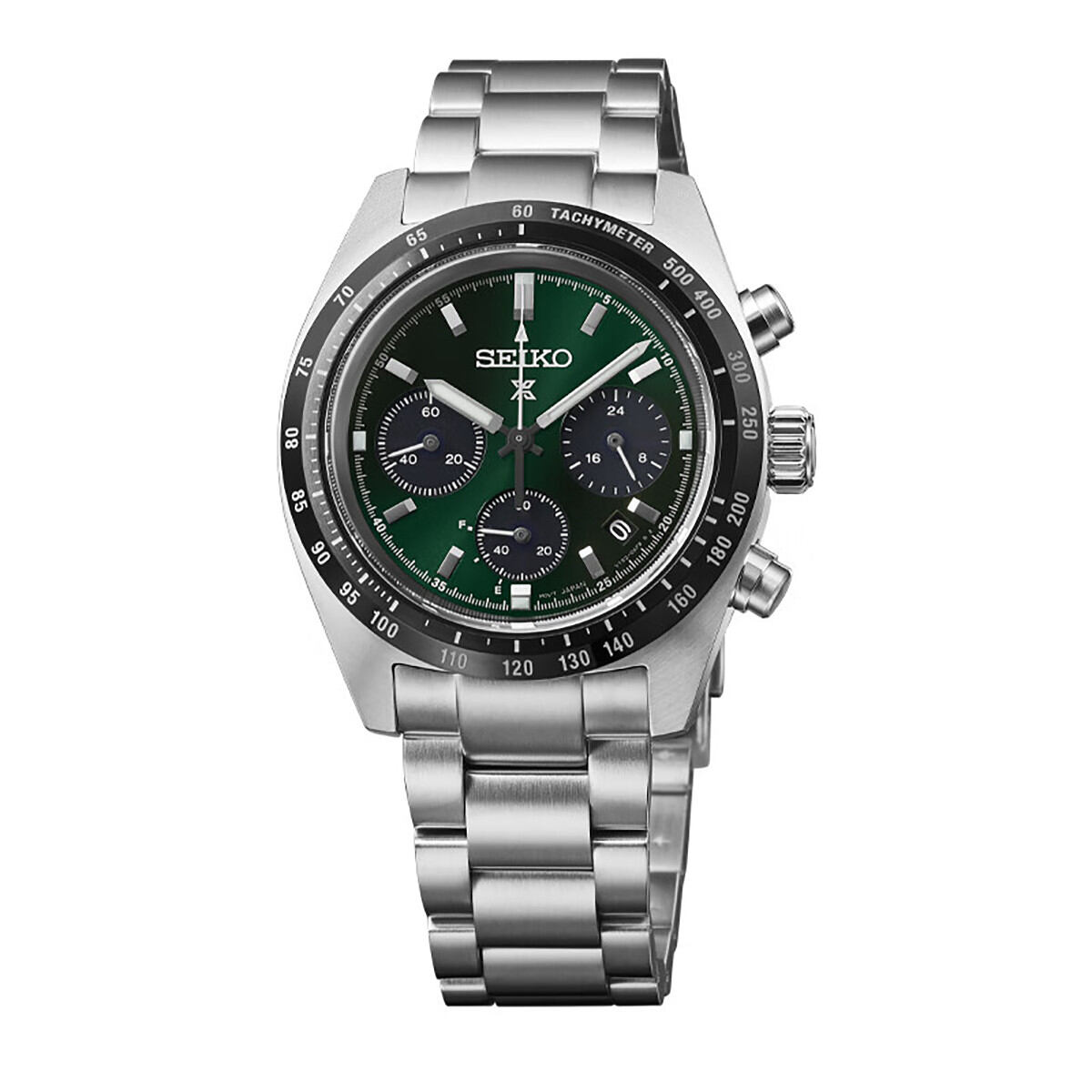 Seiko | Panda Dia Chronograph Solar Powered Night Glow Waterproof Men's Quartz Watch ราคา 38,722 บาท*ส่งฟรี