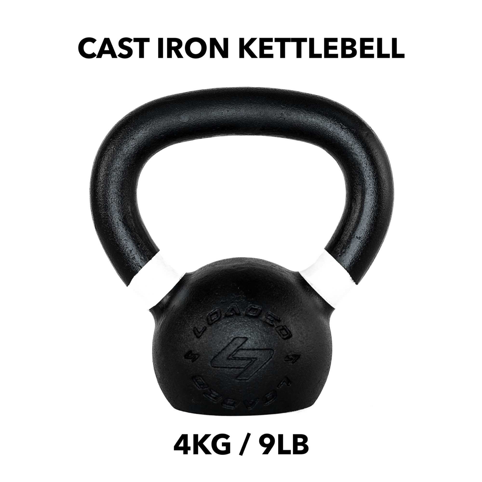 NEW💥สินค้าใหม่💥 CAST IRON KETTLEBELL (เหล็กหล่อ) เกรดสุงสุด 4KG / 9LB ราคา 690 บาท*ส่งฟรี