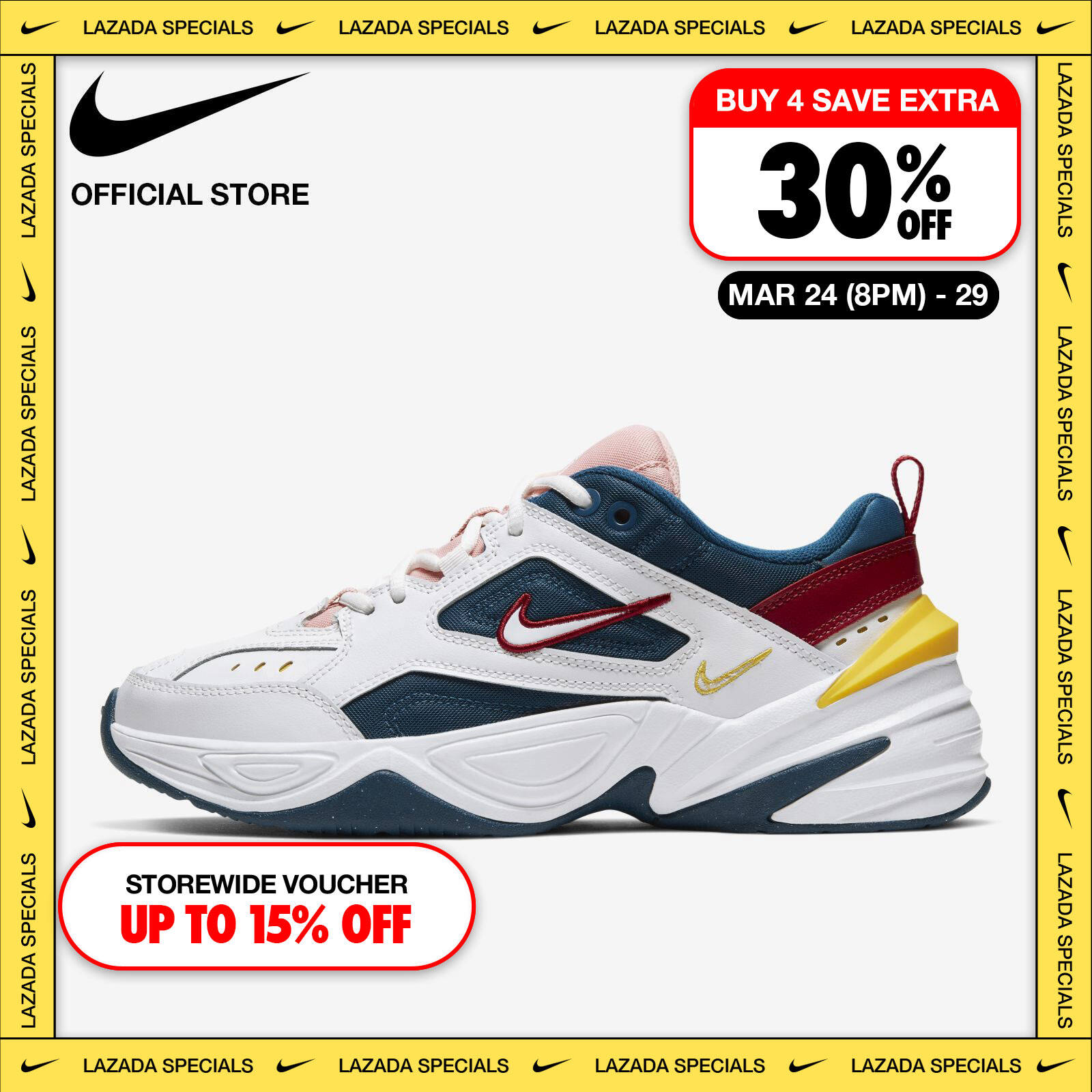 รองเท้าผู้หญิง รองเท้าแฟชั่นสุภาพสตรี รองเท้า Nike M2K Tekno สตรี - สีน้ำเงิน Force