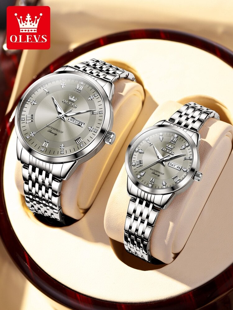 [OLEVS | Couple's Mechanical Watches Automatic,OLEVS | Couple's Mechanical Watches Automatic,] ราคา 2,244 บาท*ส่งฟรี