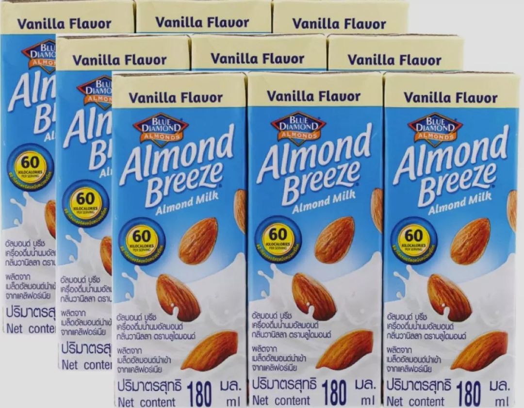 Blue Diamond Almond Milk Vanilla Flavour 180ml×3 Almond Milk
