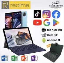 ภาพขนาดย่อของภาพหน้าปกสินค้าซื้อ 1 ฟรี 9 รายการ 100% Realme Tablet PC S Pro แท็บเล็ต 10.8 Inch Android 12.0 12GB RAM 512GB ROM สองซิม 4G LTE รองรับซิมการ์ดทุกเครื่อข่าย จากร้าน Sawadikap บน Lazada ภาพที่ 1