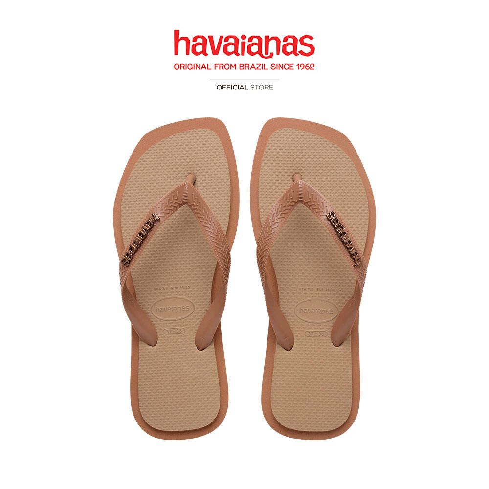 HAVAIANAS รองเท้าแตะ Top Square Fusion Flip Flops ROSE GOLD 414994442583F_F5GDXX ราคา 1,605 บาท*ส่งฟรี