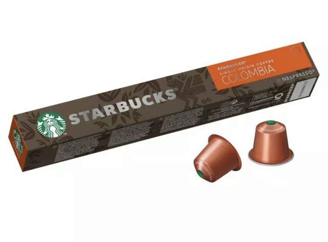 Starbucks Columbia สตาร์บัคส์แคปซูล แคปซูลกาแฟสตาร์บัคส์ STARBUCKS CAPSULE FOR NESPRESSO *** หมดอายุ 09-11/2021