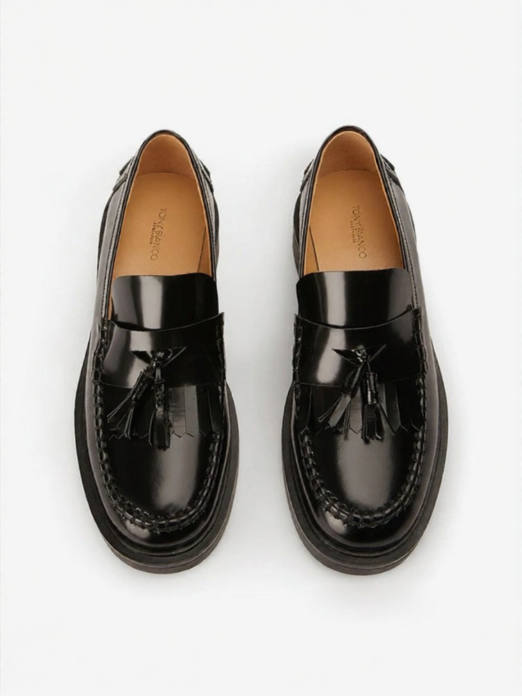 Tony Bianco | Comfortable Heel-Raising Loafers with Tassel ราคา 8,679 บาท*ส่งฟรี