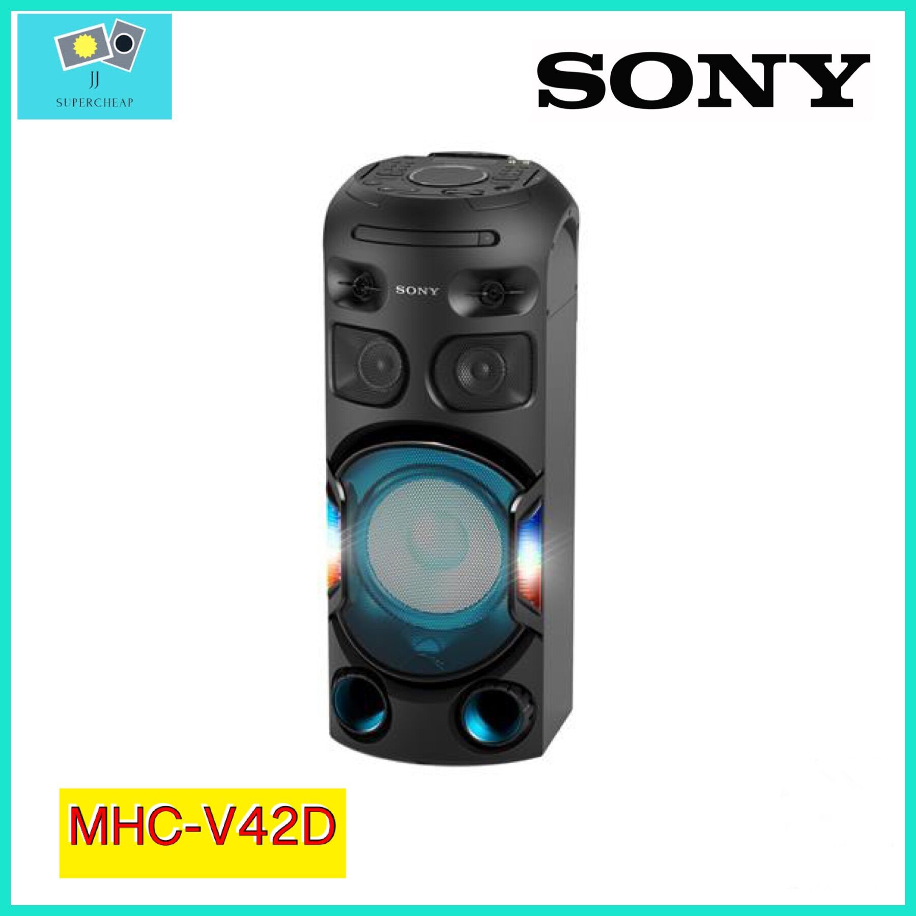 ดูภาพ SONY ลำโพง MHC-V42D (ลำโพงปาร์ตี้แบบไร้สาย) รุ่น MHC-V42D//C ระบบเครื่องเสียงพลังสูง V42D พร้อมเทคโนโลยี BLUETOOTH? <br/>เพิ่มเติม SONY ลำโพง MHC-V42D (ลำโพงปาร์ตี้แบบไร้สาย) รุ่น MHC-V42D//C ระบบเครื่องเสียงพลังสูง V42D พร้อมเทคโนโลยี BLUETOOTH?