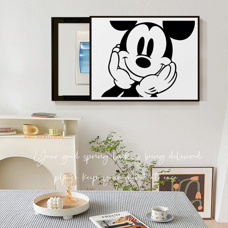 [XIANGTUYIN | Black and White Mickey Mouse Decorative Cover for Electrical Box,XIANGTUYIN | Black and White Mickey Mouse Decorative Cover for Electrical Box,] ราคา 619 บาท*ส่งฟรี