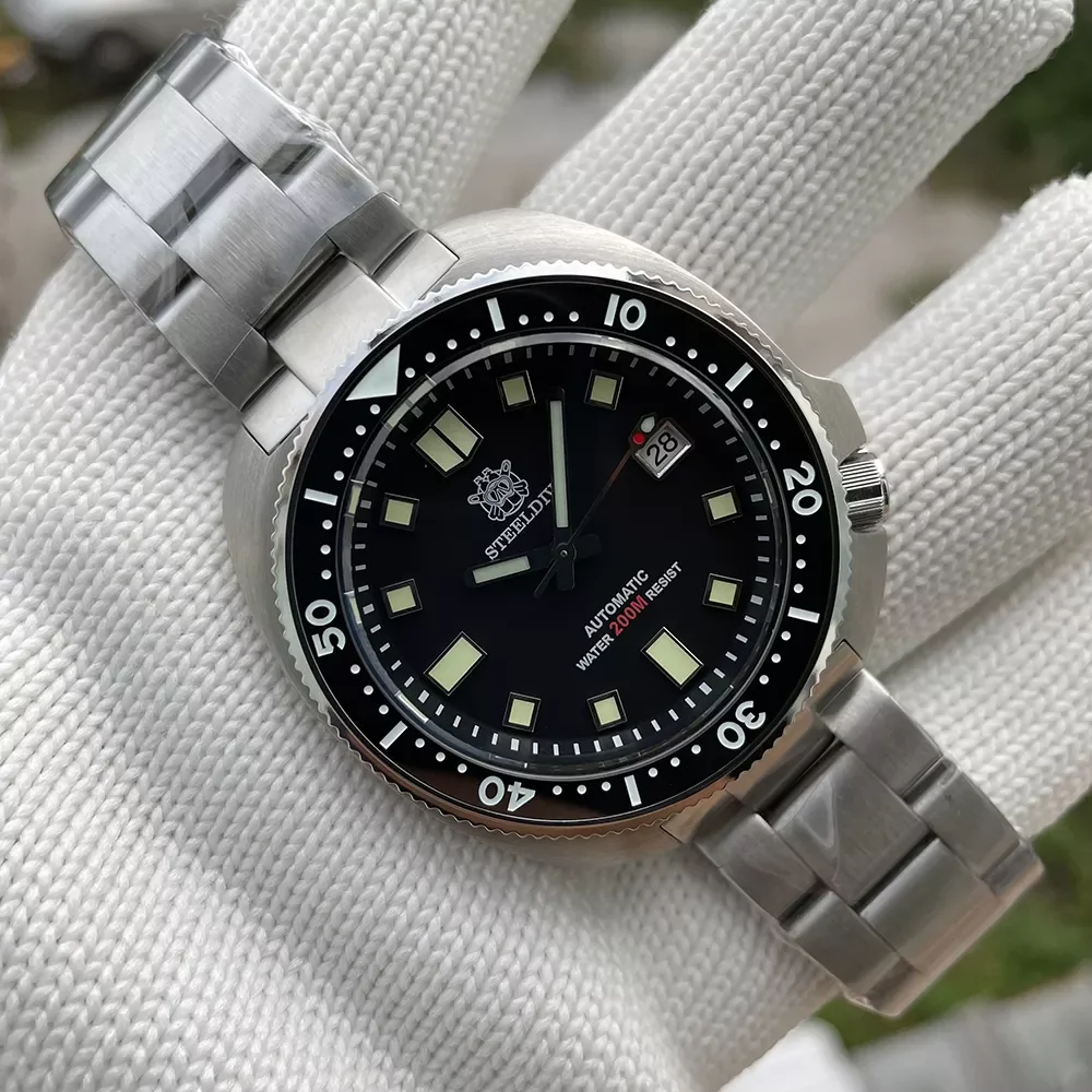 SteelDive 1980 Automatic NH35 Diver watch 44mm, Sapphire Glass, 200m waterproof ราคา 4,300 บาท*ส่งฟรี