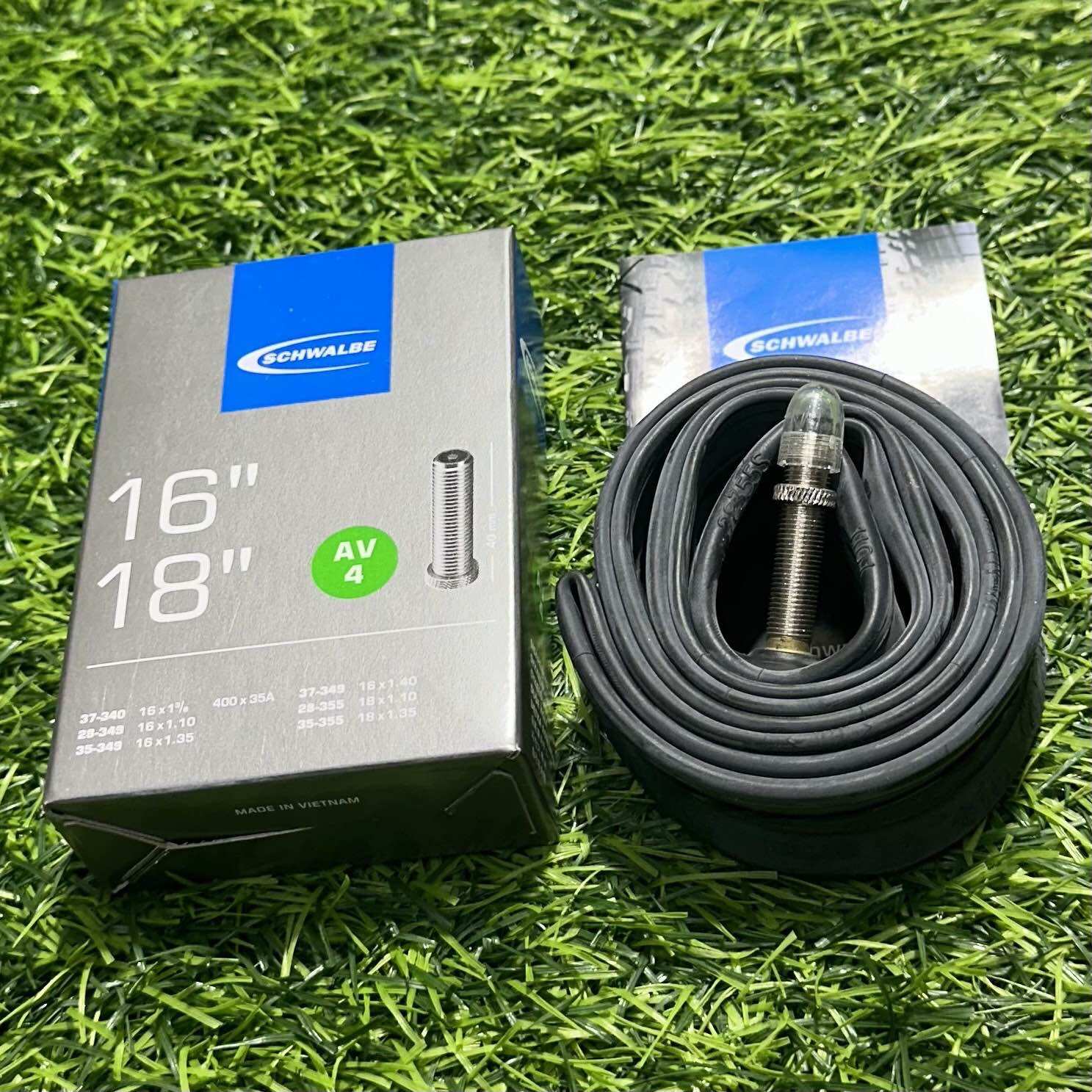 ยางในจักรยาน SCHWALBE 16-18 นิ้ว วาร์วใหญ่ ยาว 40mm (AV4