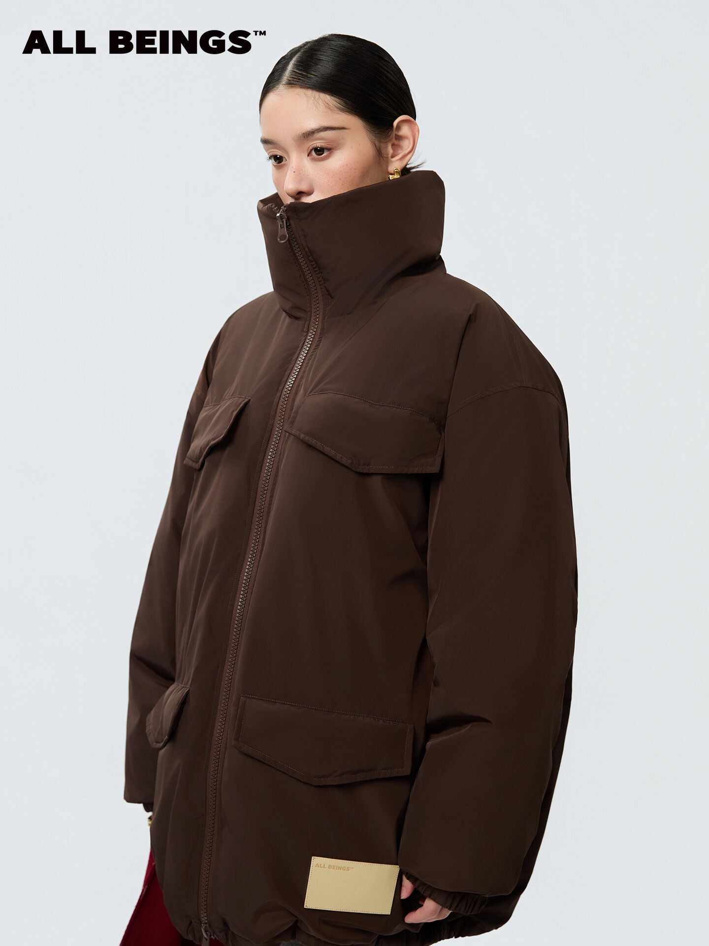 Large Goose Down Padded Parka - ยี่ห้อ ALL BEINGS ราคา 9,213 บาท*ส่งฟรี