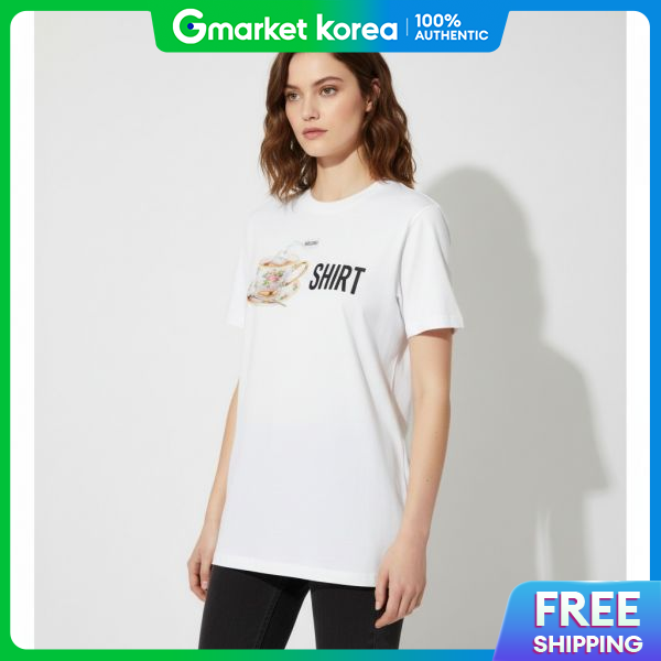 Moschino | Moschino Teatime Print Cotton Jersey T-Shirt ราคา 10,391 บาท*ส่งฟรี