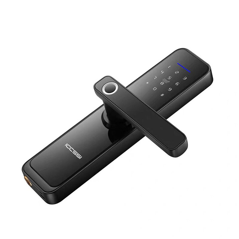 ICCSSI | Fingerprint Recognition Smart Lock for Indoor Wooden Doors ราคา 5,567 บาท*ส่งฟรี