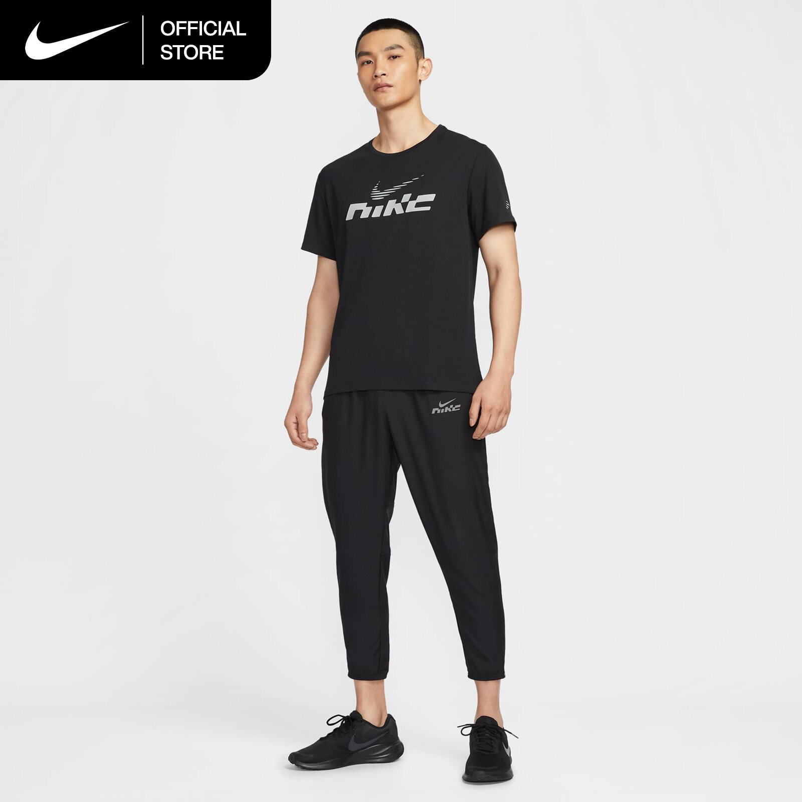 Nike Dri-Fit Men's Challenger Flash Woven Running Pants - Black