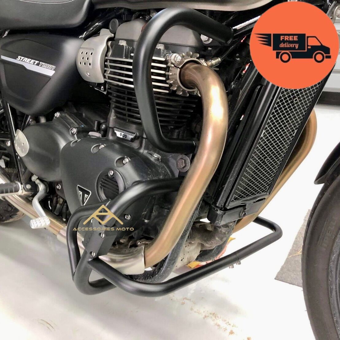 Grille De Radiateur UNION JACK (Triumph Scrambler 1200 Tous Modèles) | Motone Customs