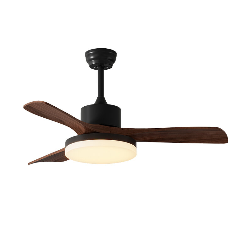 SUOYAN | Silent New Chinese Style Walnut Wooden Fan Light ราคา 4,331 บาท*ส่งฟรี