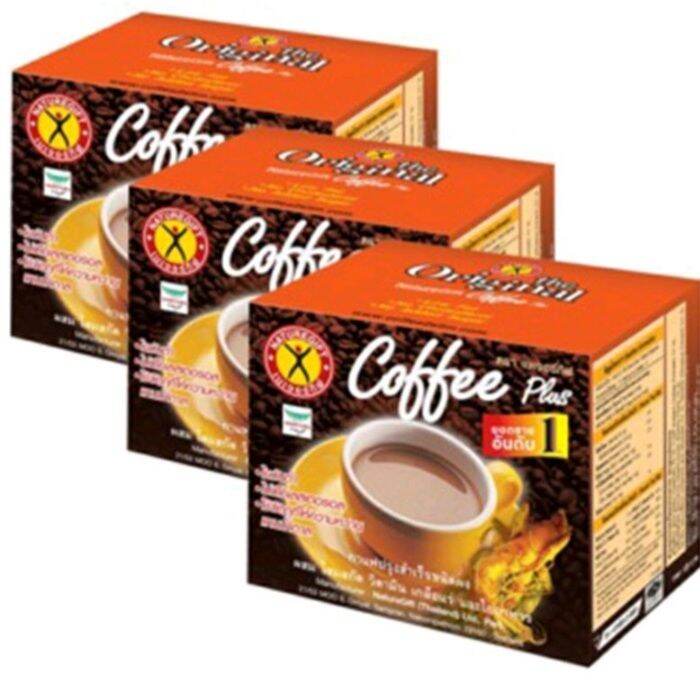 Naturegift Coffee Plus กาแฟ เนเจอร์กิฟ คอฟฟี่พลัส สูตรต้นตำรับ( 3กล่อง) ราคา 260 บาท*ส่งฟรี
