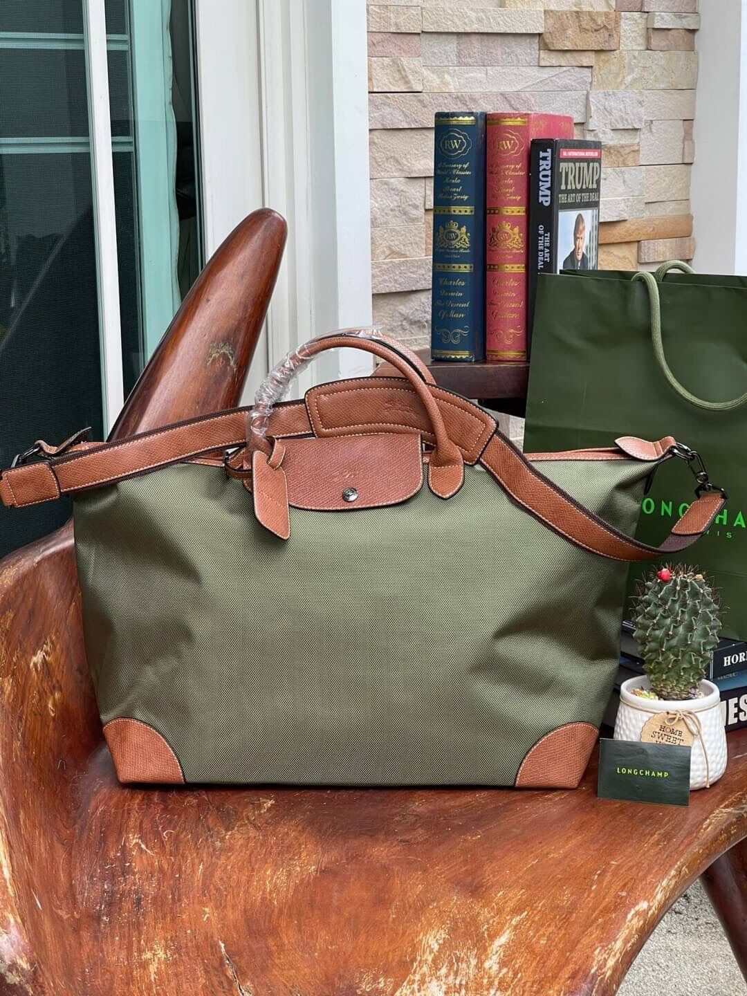 💕 LONGCHAMP BOXFORD TRAVEL BAG L Lazada.co.th