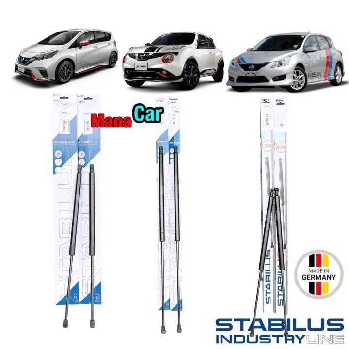 โช๊คฝาท้าย Stabilus แท้ Nissan NOTE ปี17 Nissan PULSAR ปี12-16 JUKE ปี 10-16 OEM แท้ติดรถ ราคา 2,350 บาท*ส่งฟรี
