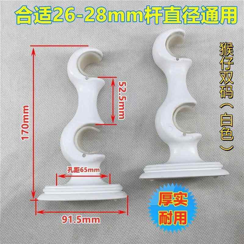 เลือกซื้อ ผ้าม่าน Roman Pole Curtain Rod Bracket Plastic Side Mount Old Style Support Arm for Home Fabric Window Door Accessories ราคาพิเศษ มีเก็บเงินปลายทาง