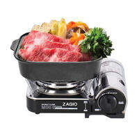 เตาแก๊สปิกนิก ชุด 4 ชิ้น PLUS KIT ZAGIO รุ่น ZG-1551 สีดำ - สเตนเลส