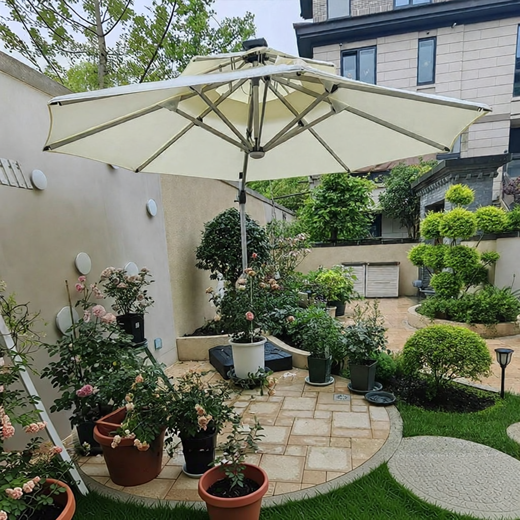 ST MIRREN | Anti-UV Outdoor Parasol Round Ivory ราคา 16,425 บาท*ส่งฟรี