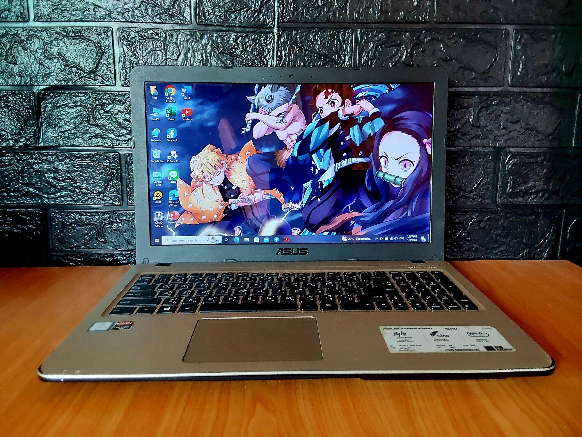 Asus A 540 U การ์ดจอแยก เปิดเครื่อง ไวมาก ใช้งานปกติ used ราคา 4,590 บาท*ส่งฟรี