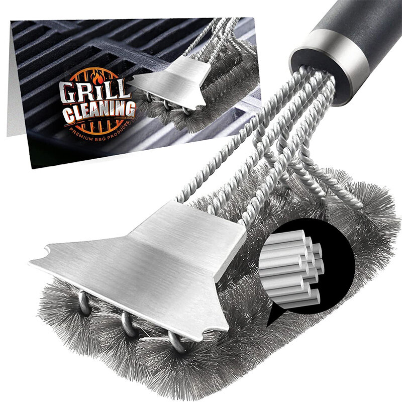 [MIAOJIANHAN | Safe Deluxe Grill Brush and Scraper 18 inch,MIAOJIANHAN | Safe Deluxe Grill Brush and Scraper 18 inch,] ราคา 436 บาท*ส่งฟรี