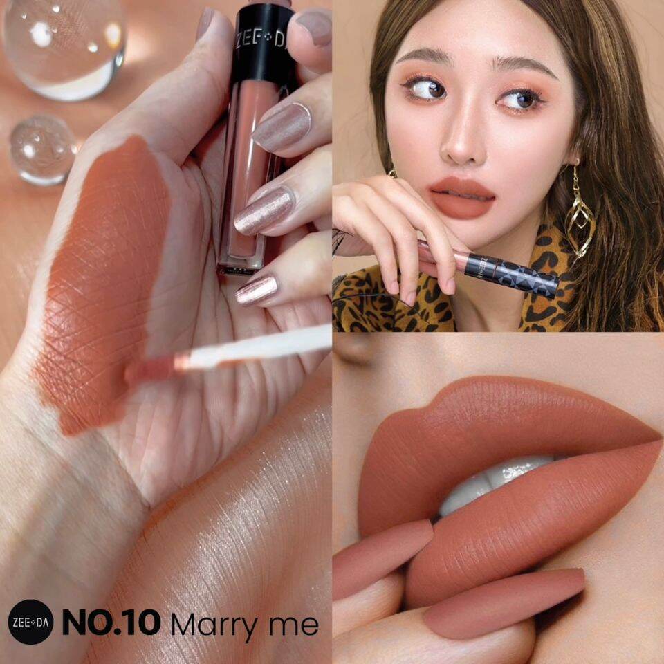 zeeda​ สี​ 10​ MARRY ME​ (ส้มอมน้ำตาลนู้ด)​ ราคา 190 บาท*ส่งฟรี