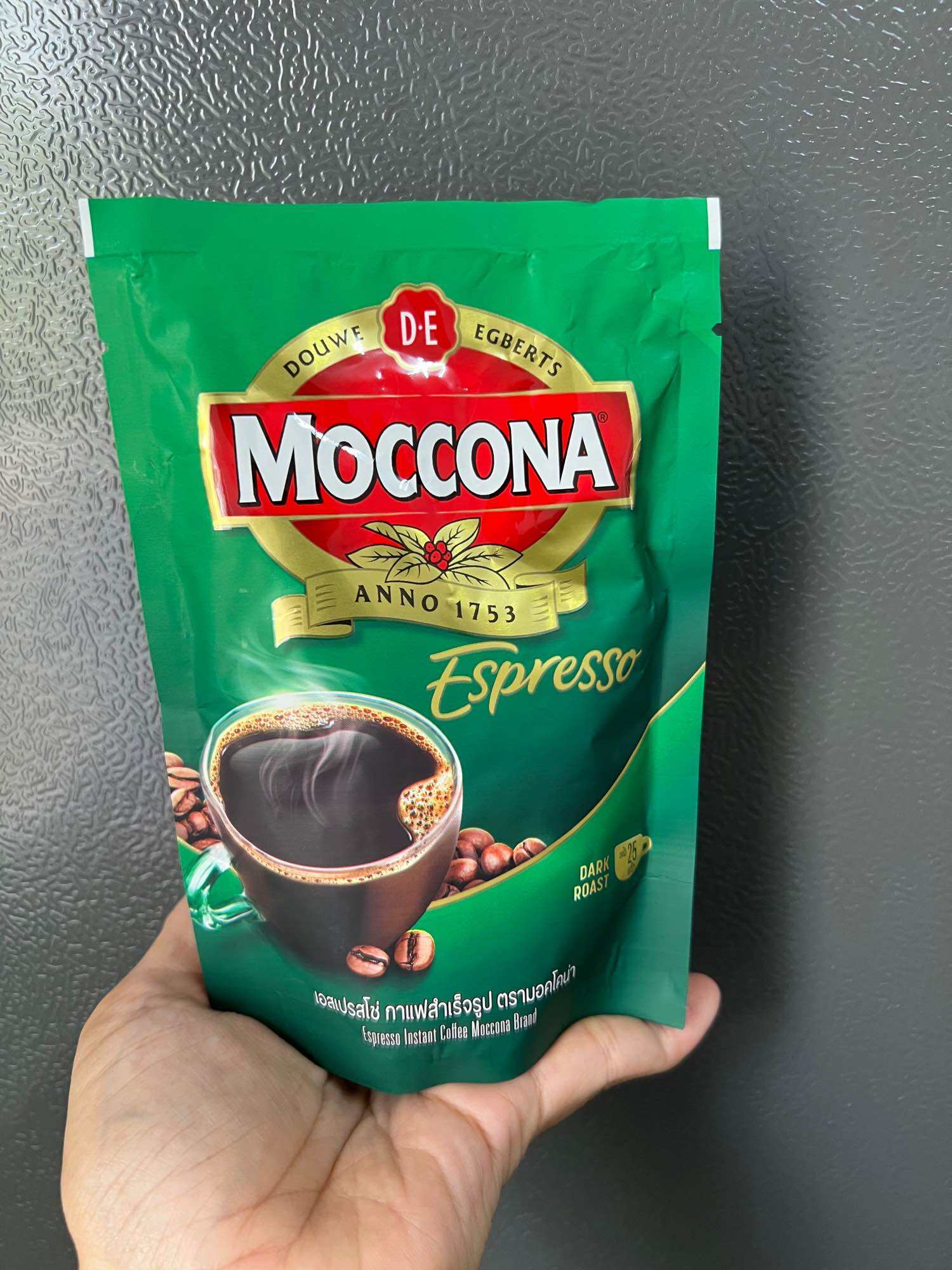MOCCONA มอคโคน่า กาแฟสำเร็จรูป เอสเปรสโซ่ ชนิดถุง 50 กรัม ราคา 55 บาท*ส่งฟรี