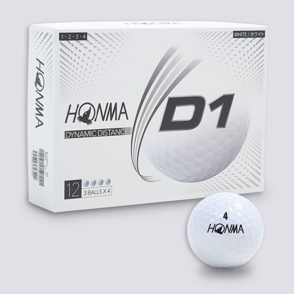 รีวิว HONMA GOLF BALLS D1 2020 model(All New D1) ลูกกอล์ฟ(12ลูก) Jay