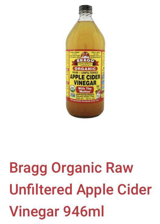 Bragg apple cider vinegar 946ml 1ขวด ราคา 343 บาท*ส่งฟรี