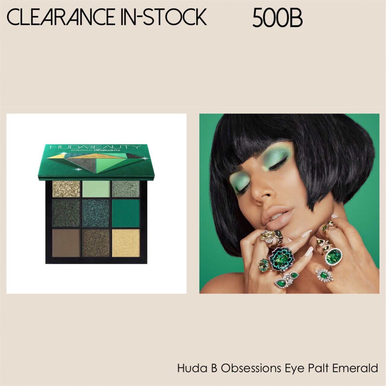 Huda Beauty Obsessions Eyeshadow Palette Emerald Lazada.co.th