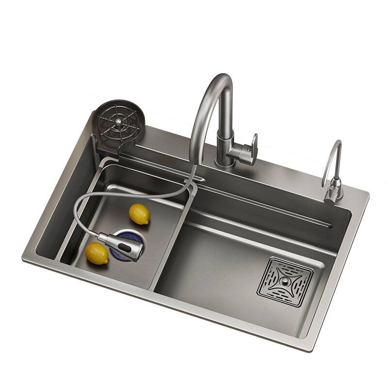 JIAYUN | Stainless Steel Thickened Single Sink Kitchen Vegetable Washing Basin ราคา 3,526 บาท*ส่งฟรี