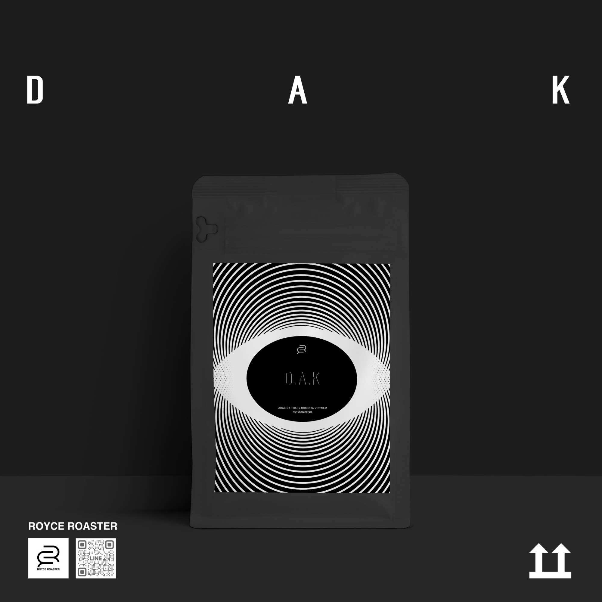 เมล็ดกาแฟ คั่วเข้ม D.A.K (ดี.เอ.เค.) Royce Roaster ราคา 159 บาท*ส่งฟรี