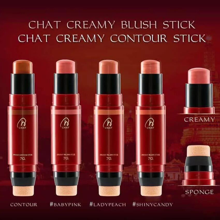CHAT Creamy Blush Stick (ฉัตร ครีมมี่บลัชสติ๊ก) Beauty Health08
