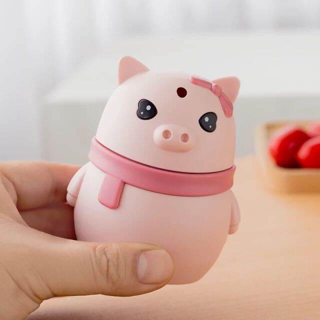 🐽กล่องไม้จิ้มฟัน​หมู แบบปุ่มกด​ รูปหมูอ้วน🐽pig​ toothpick bottle​