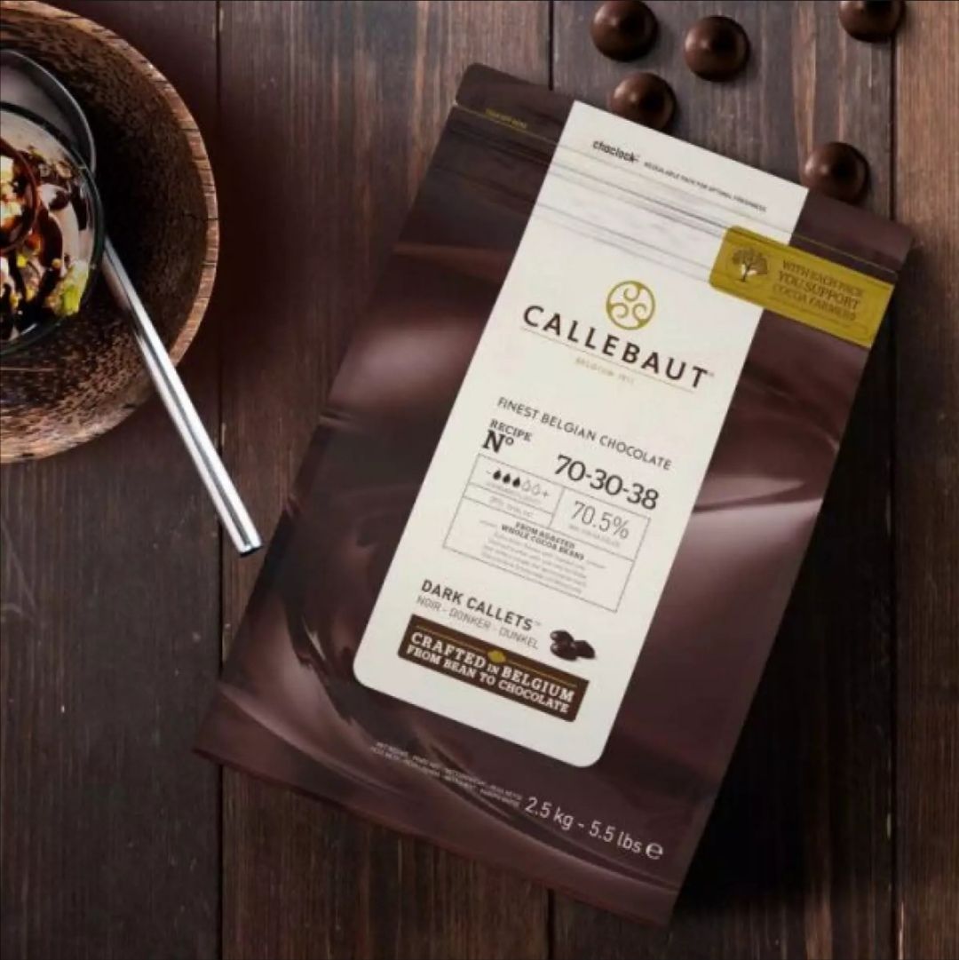 ช็อคโกแลต Callebaut Dark Chocolate 70.5% แบบแบ่งบรรจุ 500g