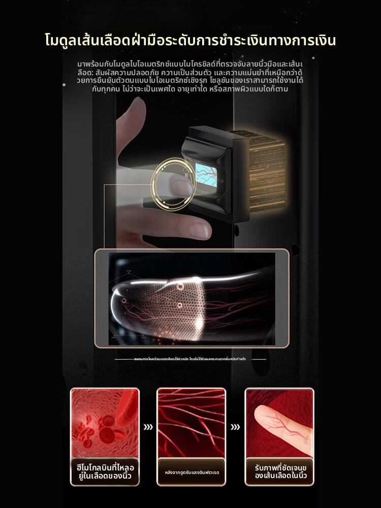 ICCSSI | Fingerprint Password Recognition Smart Door Lock with Large Screen Cat Eye ราคา 24,746 บาท*ส่งฟรี