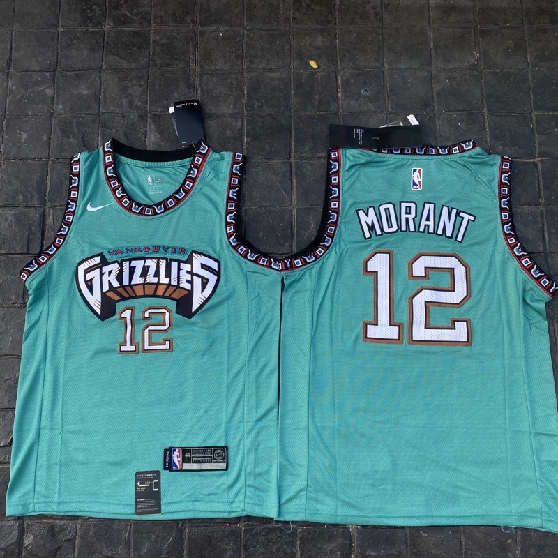เสื้อบาสเกตบอล basketball jerseys(พร้อมจัดส่ง)#GRIZZLIES.12.J.morant(home)