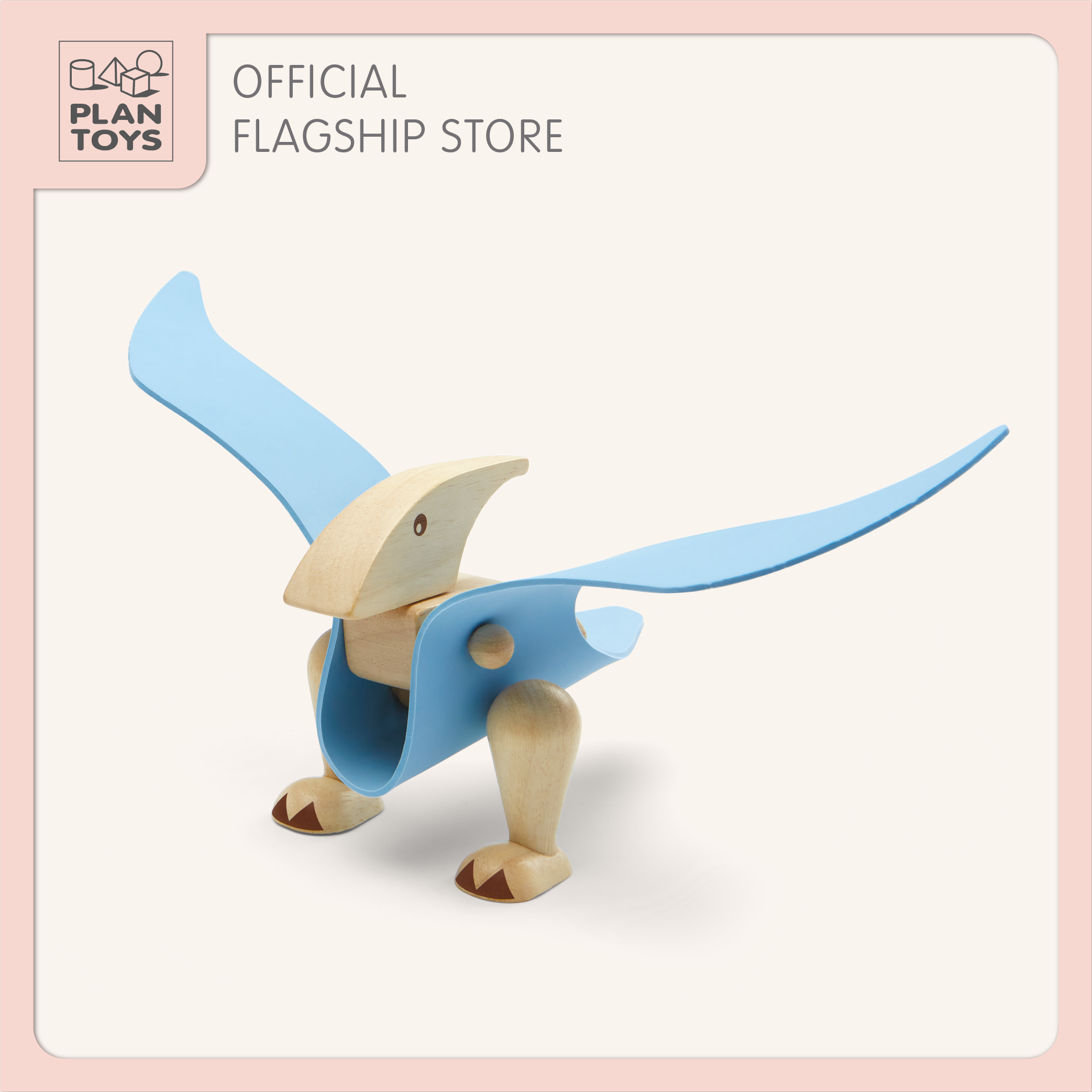PlanToys ของเล่นไม้ Diy Pterodactyls ชุด DIY เทอโรแดคทิลลัส เสริมพัฒนาการ สำหรับเด็กอายุ 3 ปี ขึ้นไป ราคา 600 บาท*ส่งฟรี