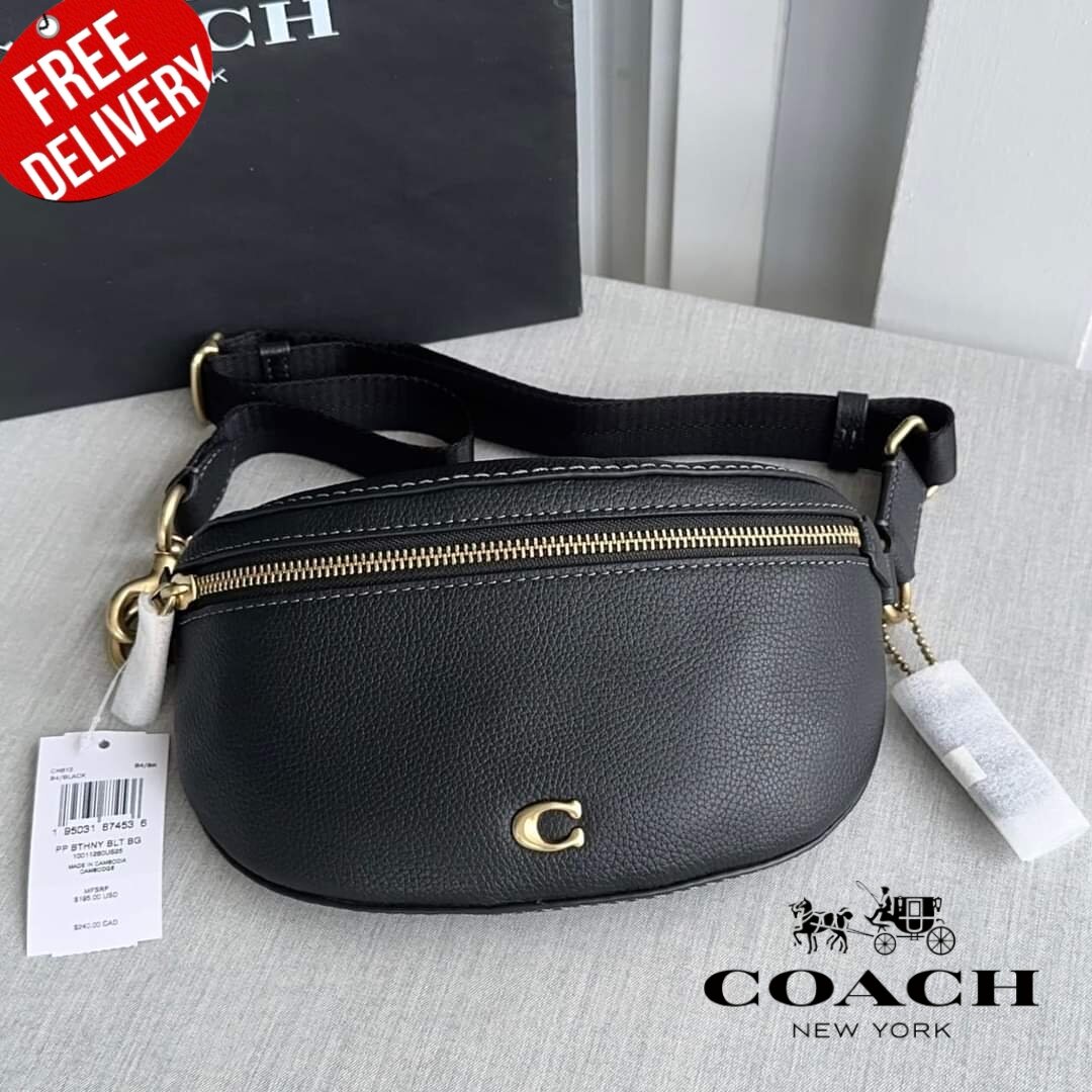 COACH CH813 BETHANY BELT BAG IN BLACK | Lazada.co.th