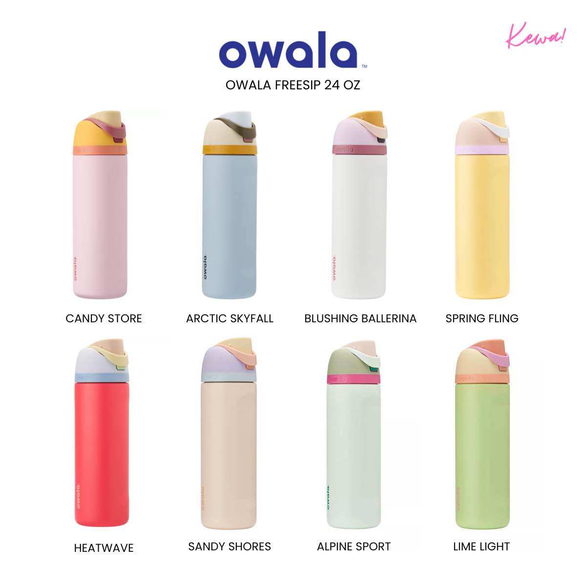 Kewa.co - Owala Freesip 24oz stainless steel (พร้อมส่ง) ราคา 2,290 บาท*ส่งฟรี