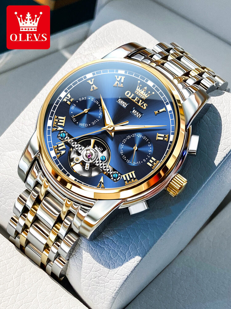 [OLEVS | Automatic Open Heart Gentleman Mechanical Watch Water-resistant,OLEVS | Automatic Open Heart Gentleman Mechanical Watch Water-resistant,] ราคา 2,817 บาท*ส่งฟรี
