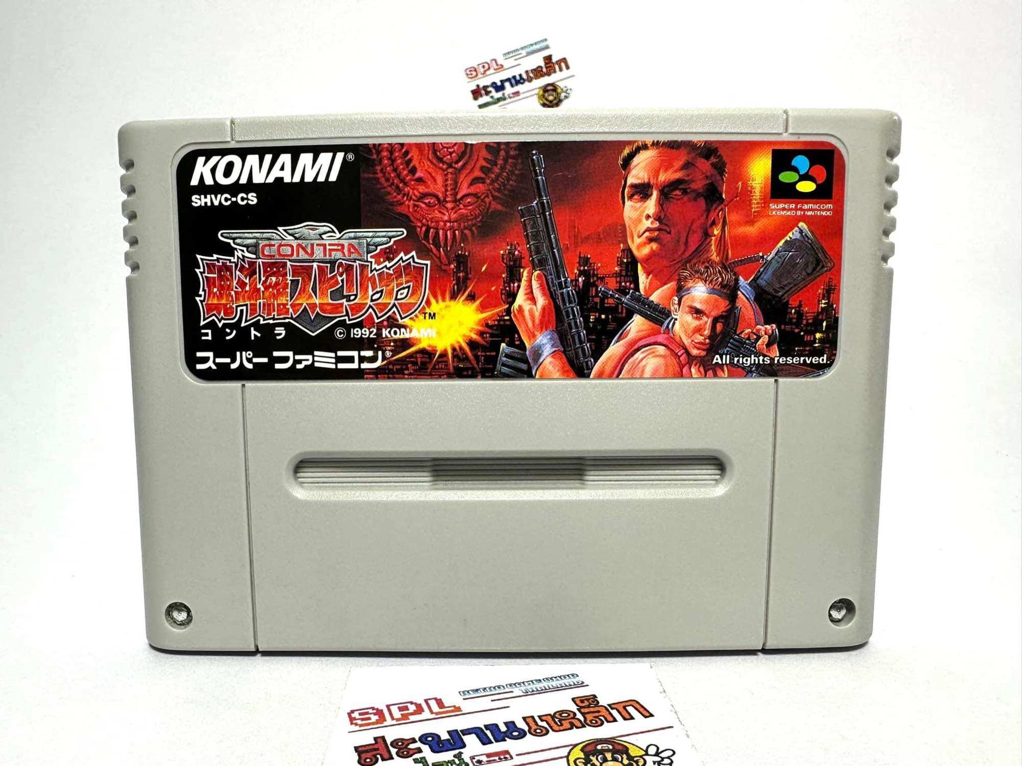 1) ตลับแท้ Super Famicom(japan)(sfc) Contra Spirits Contra III