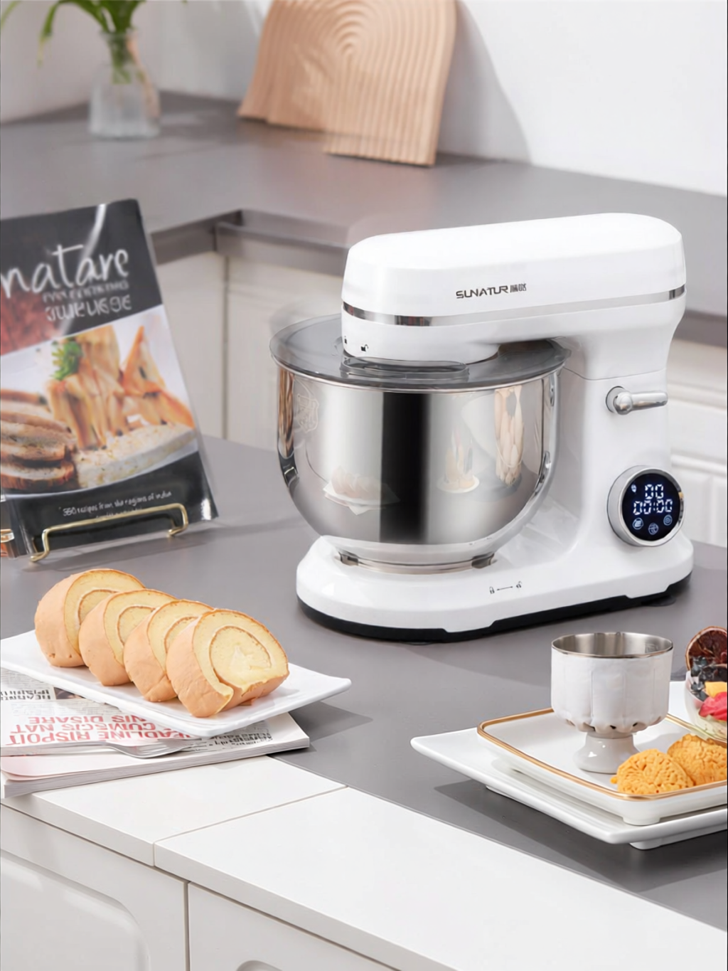 SUNATUR | Quiet DC Small Family Kitchen Mixer ราคา 6,760 บาท*ส่งฟรี
